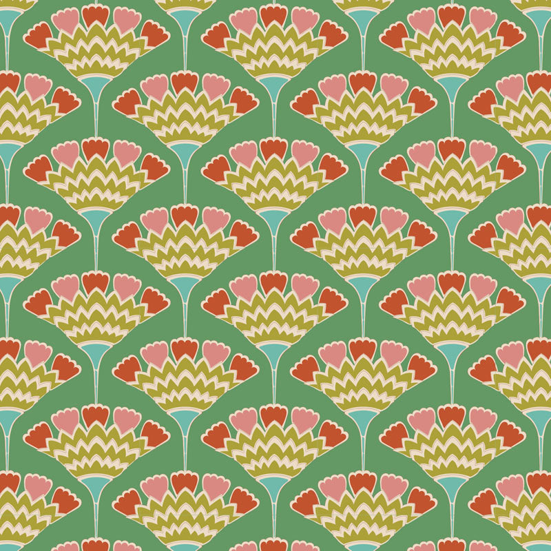 TILDA Stoffe, Stoffpaket PIE IN THE SKY, Fat Quarter Bundle Green Pine