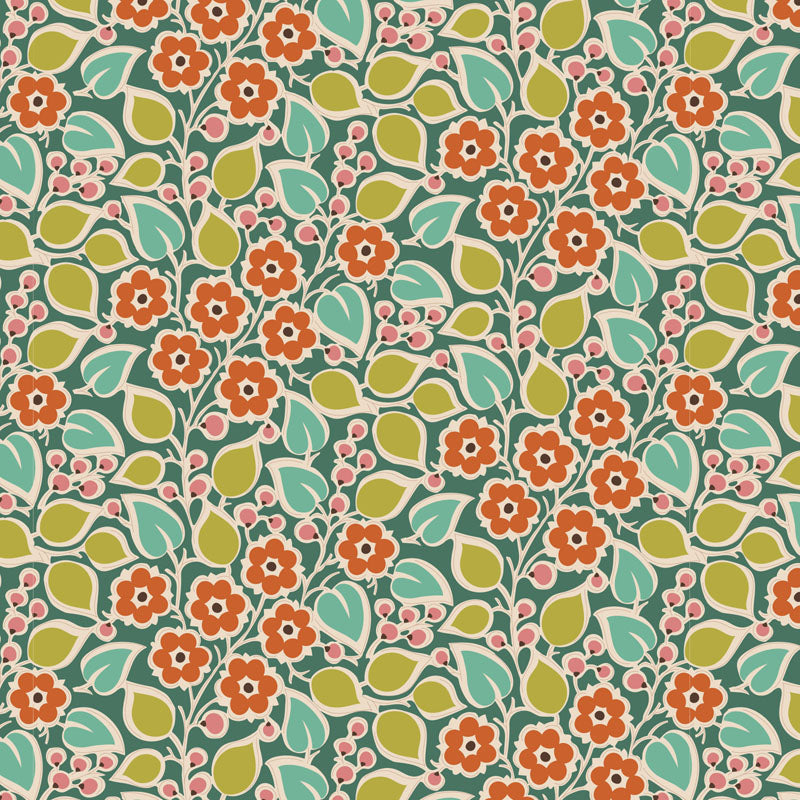 TILDA Stoffe, Stoffpaket PIE IN THE SKY, Fat Quarter Bundle Green Pine