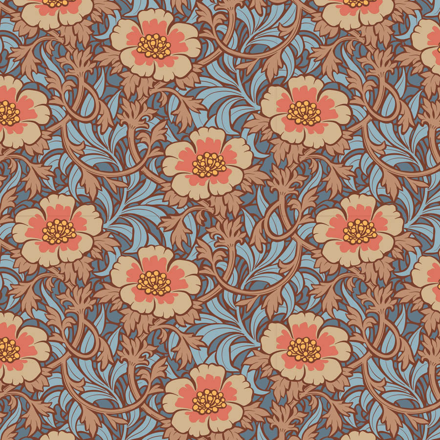 TILDA Stoffe, Stoffpaket HIBERNATION, Fat Quarter Bundle Pecan Hazel