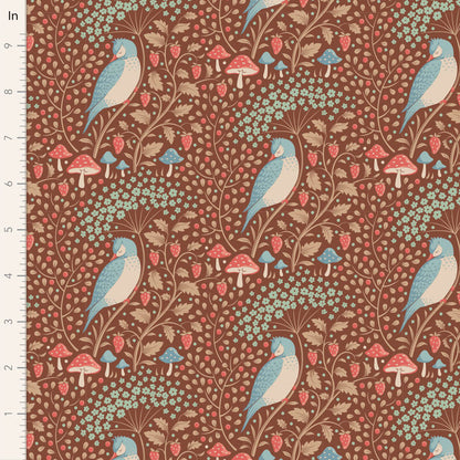 TILDA Stoff HIBERNATION, Sleepybird Pecan