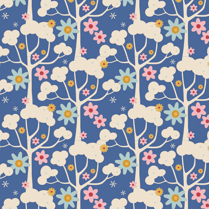 TILDA Stoffe, Stoffpaket JUBILEE, Fat Quarter Bundle Blue