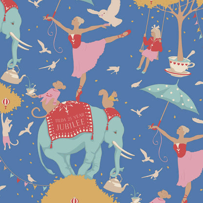 TILDA Stoffe, Stoffpaket JUBILEE, Fat Quarter Bundle Blue