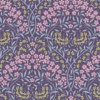 TILDA Stoffe, Stoffpaket SANCTUARY, Fat Quarter Bundle Eggplant Blue