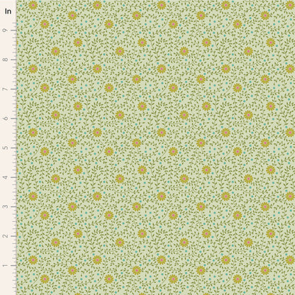 TILDA Stoff SANCTUARY, Daisydream Pistachio