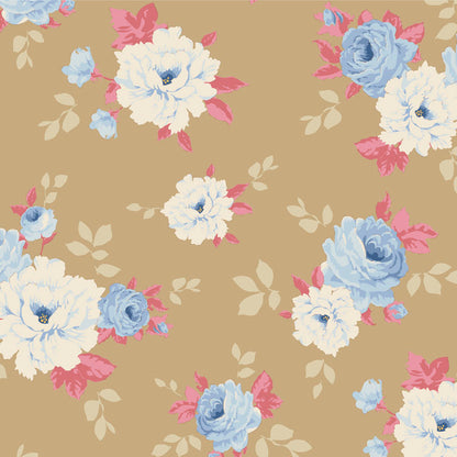 TILDA Stoffe, Stoffpaket SUNDAY BRUNCH, Fat Quarter Bundle Blue Sand