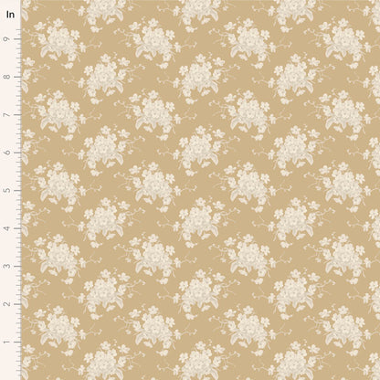 TILDA Stoff SUNDAY BRUNCH, White Flower Sand