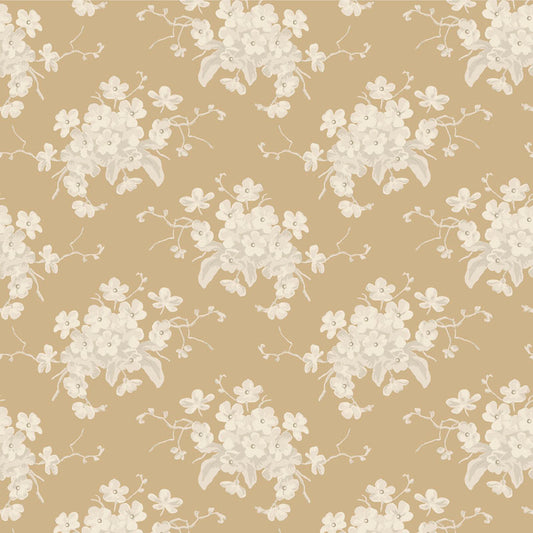 TILDA Stoff SUNDAY BRUNCH, White Flower Sand