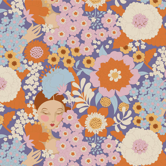 TILDA Stoff WALLFLOWER, Thristle