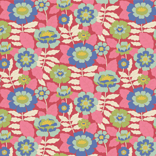 TILDA Stoff WALLFLOWER, Beverly Pink