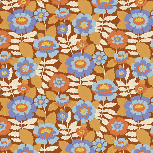 TILDA Stoff WALLFLOWER, Beverly Caramel