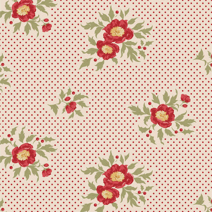 TILDA Stoff MERRY LITTLE CHRISTMAS, Joy Cream