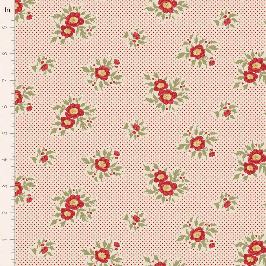 TILDA Stoff MERRY LITTLE CHRISTMAS, Joy Cream