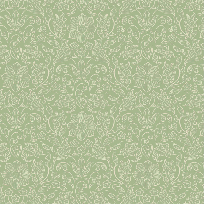 TILDA Stoff SONGBIRD, Lila Sage Mist