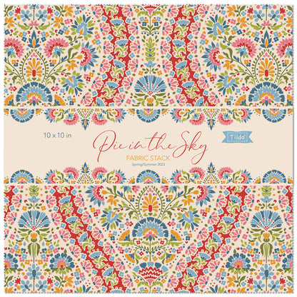 TILDA Stoffe, Stoffpaket PIE IN THE SKY, Layer Cake