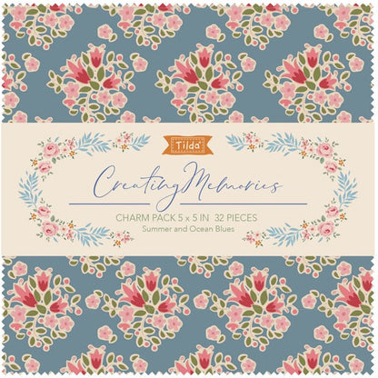 TILDA Stoffe, Stoffpaket CREATING MEMORIES, Charm Pack Summer