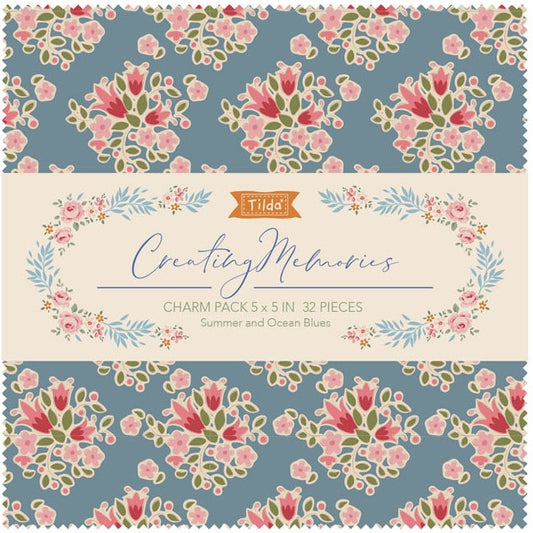 TILDA Stoffe, Stoffpaket CREATING MEMORIES, Charm Pack Summer