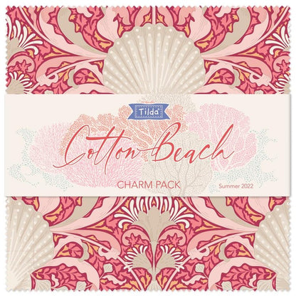 TILDA Stoffe, Stoffpaket COTTON BEACH, Charm Pack