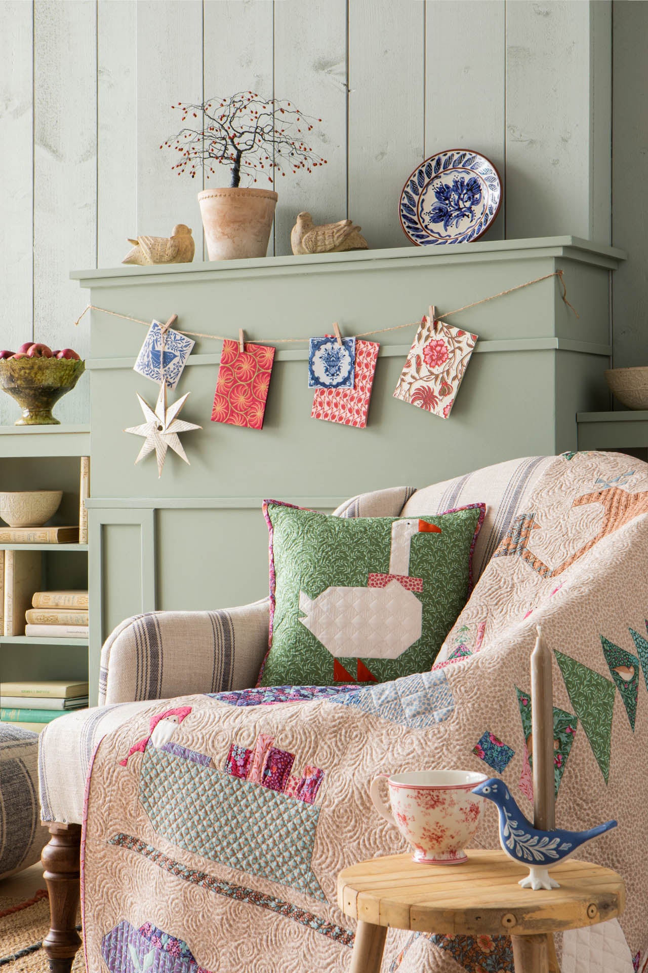 TILDA Stoffe, Stoffpaket HIBERNATION, Fat Quarter Bundle Pecan Hazel