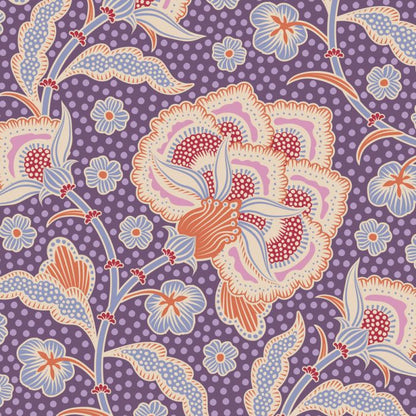 TILDA Stoffe, Stoffpaket HOMETOWN, Fat Quarter Bundle Plum Grape